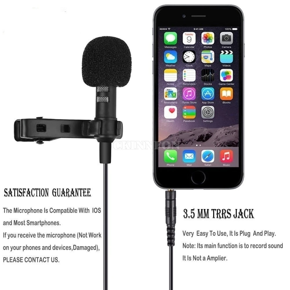 Мини микрофон шт./лот для смартфонов Apple IPhone Android Windows с шумоподавлением 200