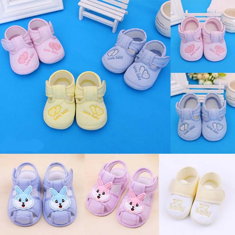 2019 бренд летний для новорожденных мягкая подошва обувь младенцев из хлопка в