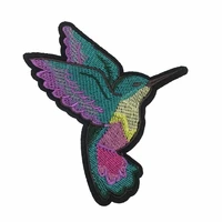 colorful bird patches for clothing iron on patch badge adhesive diy embroidery decoration parches colorful bird animal badges
