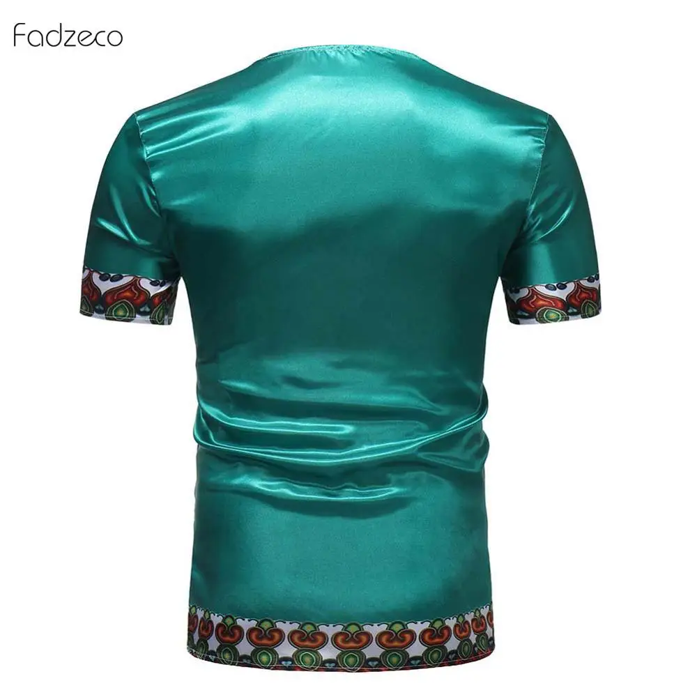 Fadzeco 2019 новая дизайнерская африканская Мужская одежда воротник поло Мужской Топ