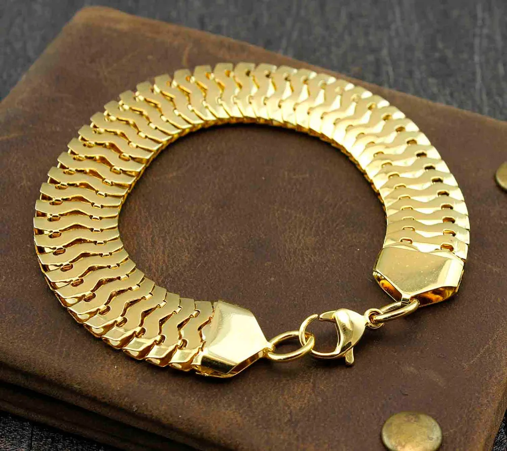 Невыцветающий светильник лый титановый браслет-цепочка из нержавеющей стали с