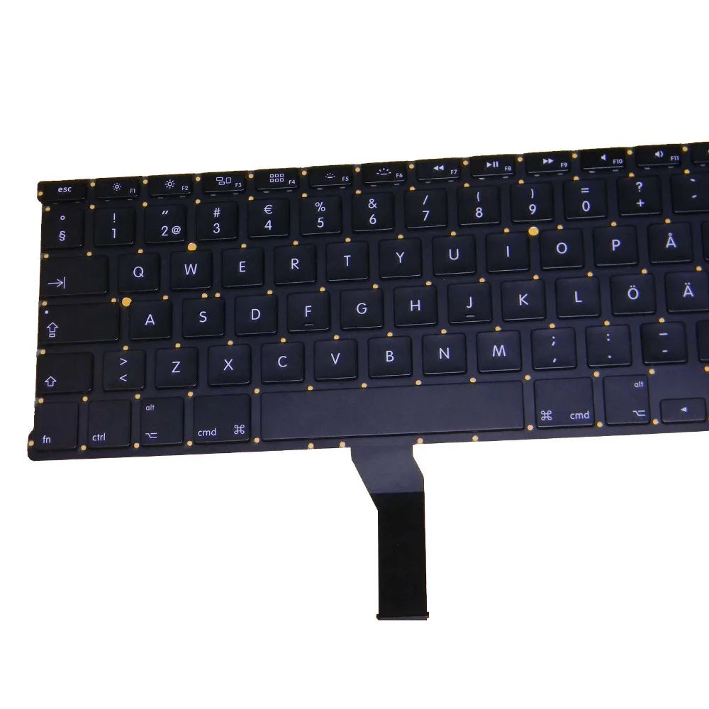 Совершенно новая шведская клавиатура для Macbook Air 13 &quotA1466 A1369 2011 2012 2013 2014 2015