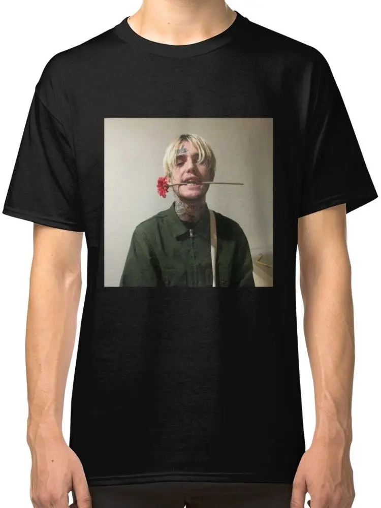 

Мужская футболка с принтом Lil Peep, черная, летняя, 2019