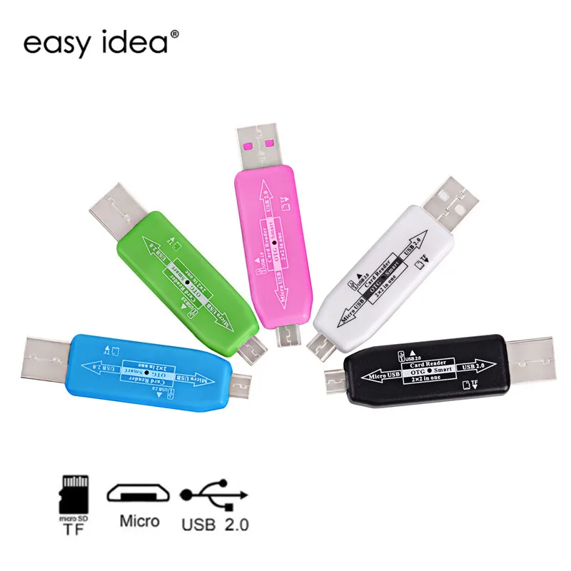 Устройство для чтения карт EASYIDEA OTG мини устройство памяти USB Micro TF/SD карта все в 1