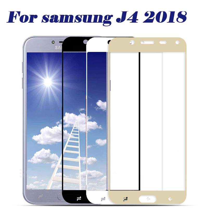Закаленное стекло для Samsung J4 2018 защитная пленка Galaxy J400 J400F SM покрытие экрана