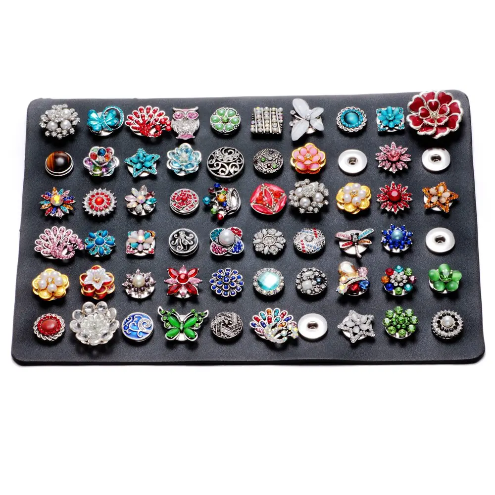 

Эволюция черные туфли высокого качества Искусственная кожа кнопки Подставки Дисплей набор 12/18 мм кнопки Пуговицы щелкает ювелирных изделий ZJ002