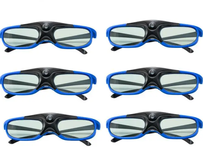 6PCS Активный затвор 96-144 Гц, перезаряжаемые 3D очки для BenQ acer X118H P1502 X1123H H6517ABD H6510BD проектор - Цвет: 6PCS