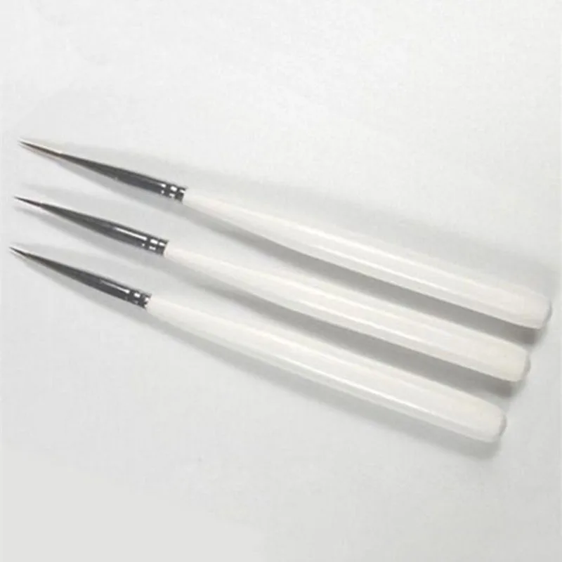 Новинка 2017 3 шт. набор для дизайна ногтей кистей точечного нанесения белая