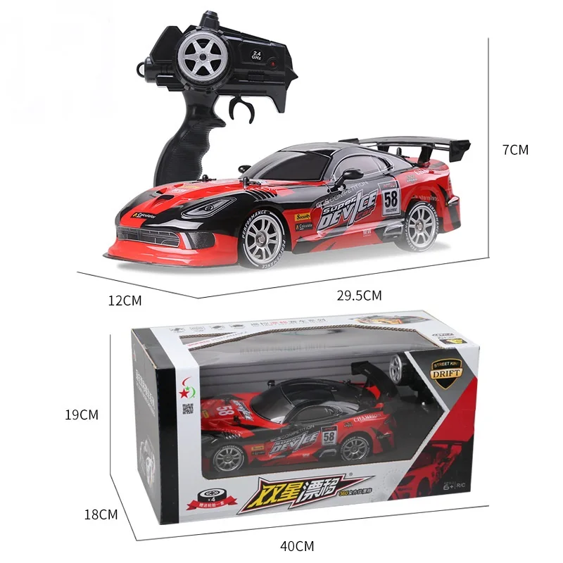 Радиоуправляемый автомобиль для GTR/Dodge Viper 4WD Drift Racing Championship 2,4G внедорожный Рокстер с дистанционным управлением, электронные игрушки для хобби