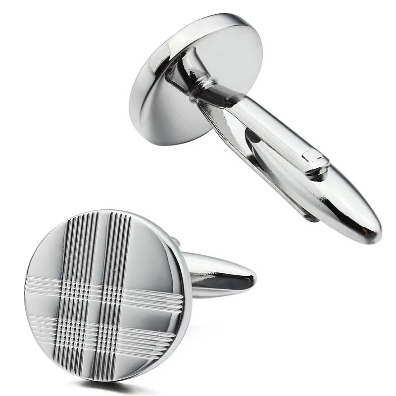 Мужские запонки в полоску с гравировкой|shirt cuff links|brand linkscuff links |