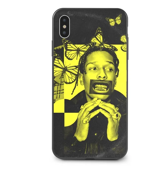 ASAP Rocky Cool Rapper Черный Силиконовый ТПУ чехол для телефона чехол для iPhone 5 5S SE 6 6splus 7 7Plus 8 8 Plus X XS MAX XR 5,8 6,1 6,5