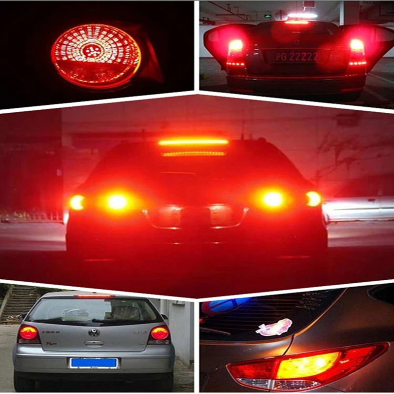 2 шт. Высокая мощность супер яркий 1156 P21W BA15S BAU15S 66 SMD 2835 светодиодный стробоскоп