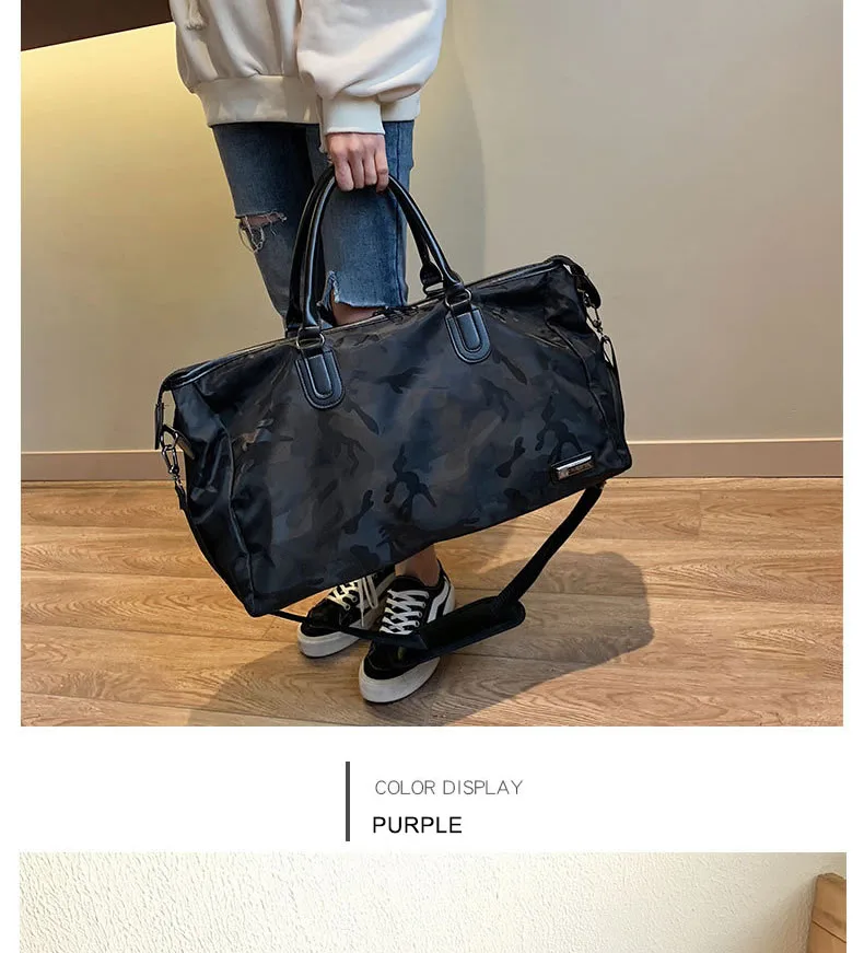 Wobag, модная Дорожная сумка на короткие расстояния, Оксфорд, водонепроницаемая, большая вместительность, мужская и женская спортивная сумка, камуфляжная, ручная сумка для багажа
