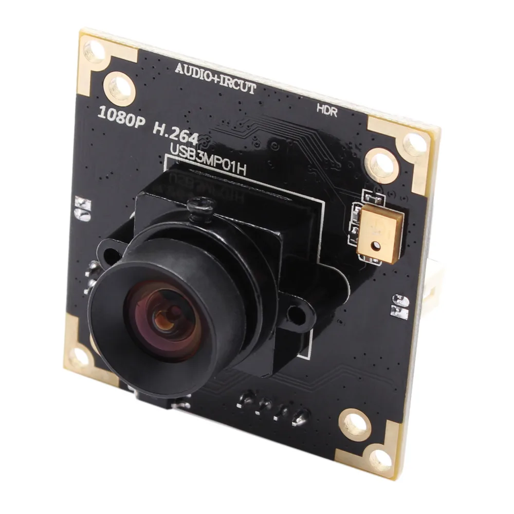 Модуль камеры без искажений 3MP 2048X1536 WDR usb плата H.264/MJPEG/YUY2 Aptina AR0331 промышленная