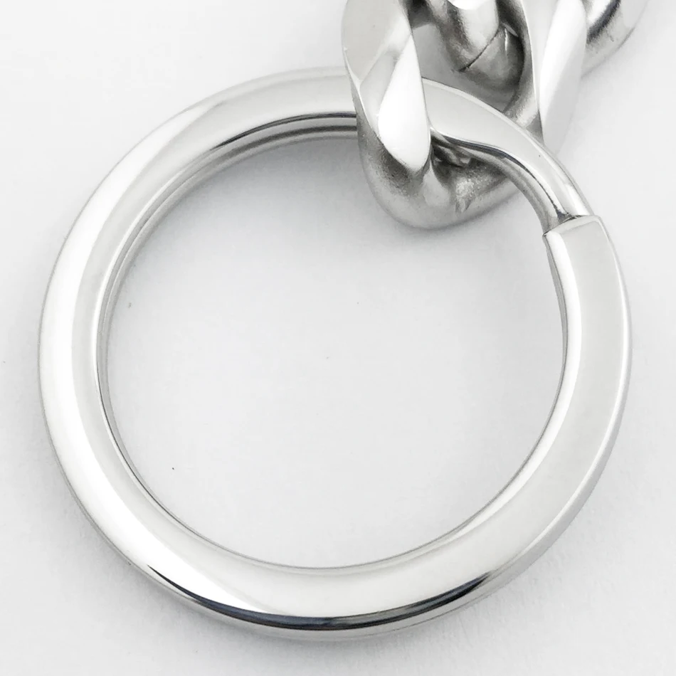Мужской брелок LINSION из нержавеющей стали 316 в стиле рок панк 5N010KC|ring keychain|key ringkey