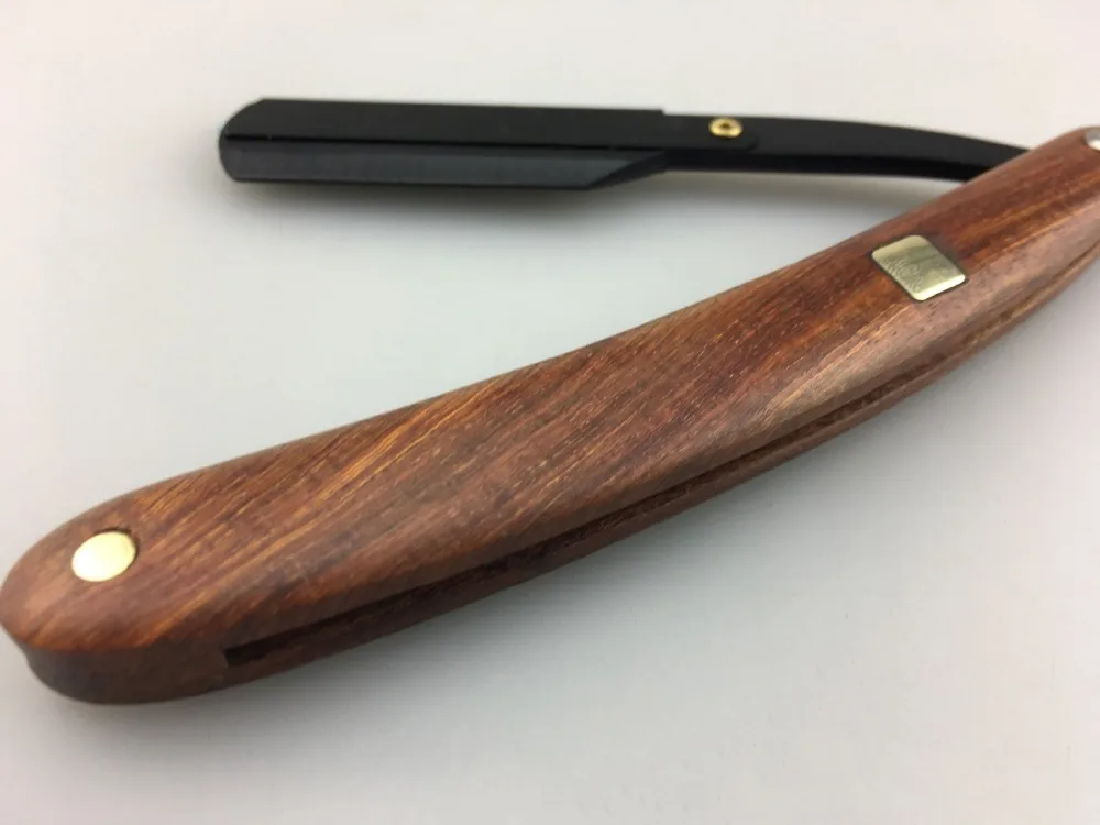 Ueast Razor Folding Shaving Knife Stainless Steel Straight Edge Manual Shaver for Man Wooden Handle Replaceable Blade Holder on. Бритва Ueast складная для бритья из нержавеющей стали с прямым лезвием, ручной бритвой для мужчин с деревянной ручкой и съемны