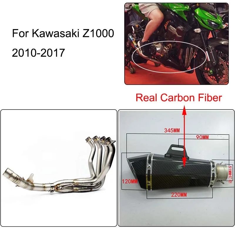 MTCLUB новый дизайн для мотоцикла Kawasaki Z1000 2010 2018 модифицированный глушитель
