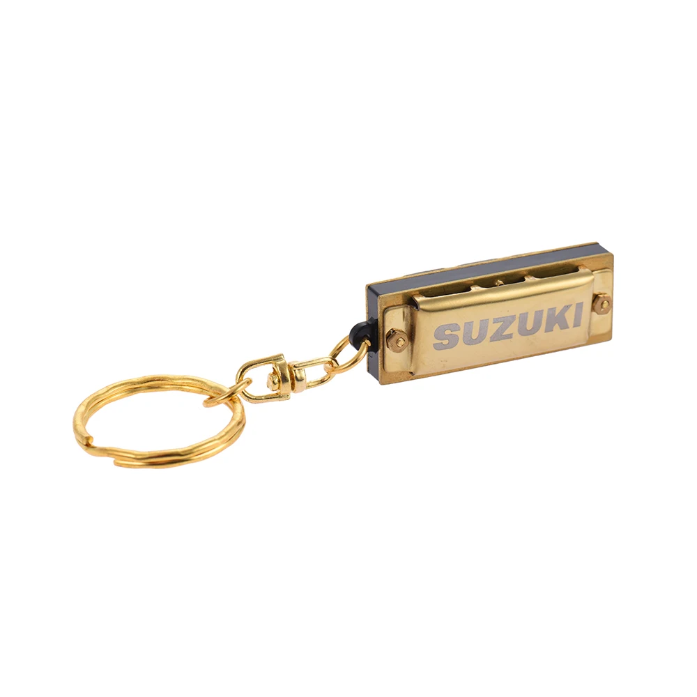 Suzuki Harmonica Mini 5 отверстий 10 тон брелок гармоника Ключ C золотые инструменты | Спорт и