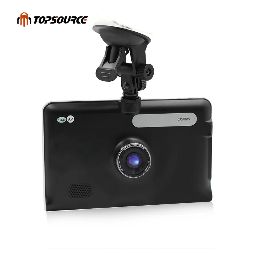 Topsource 7 ''Автомобильный видеорегистратор gps Навигация 16G/512 MB AVIN android камера