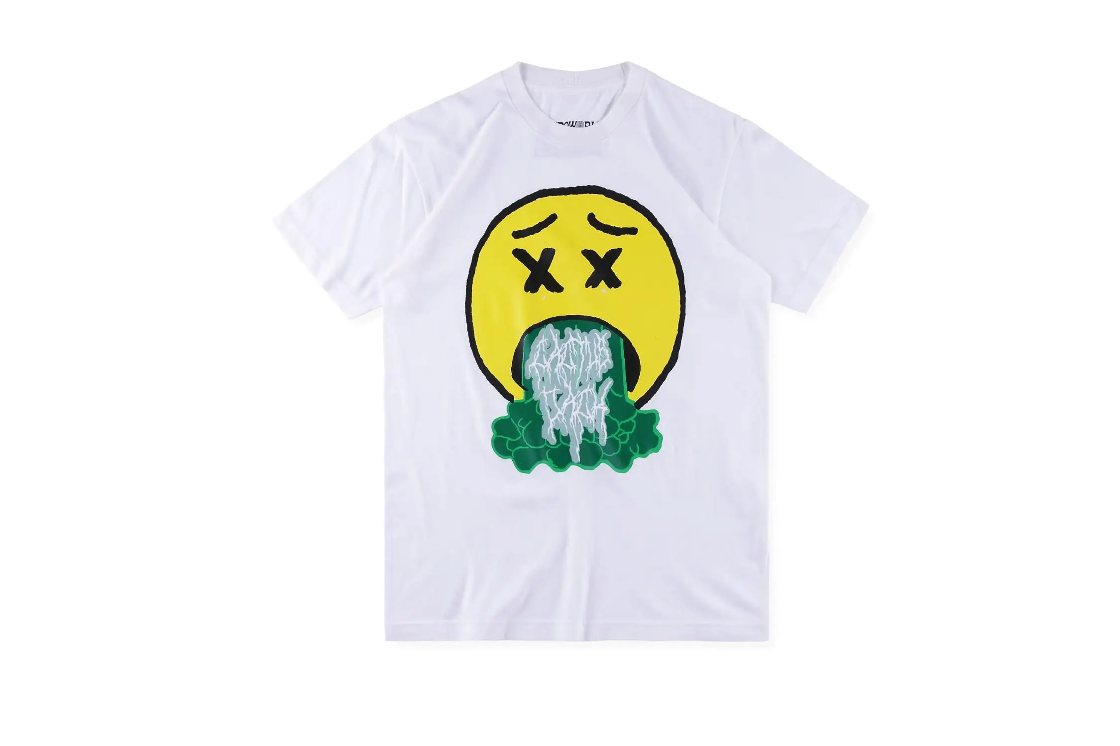 19SS Kanye ASTROWORLD Футболка граффити улыбающееся лицо CPFM. XYZ w. w. C. D футболки для мужчин и женщин с изображением Трэвиса Скотта Astroworld футболки - Цвет: white2