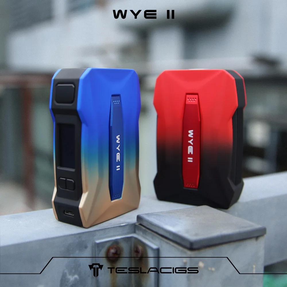 Оригинальный Tesla WYE II 215 Вт TC коробка мод комплект Teslacigs 2 Коробка Vape электронная