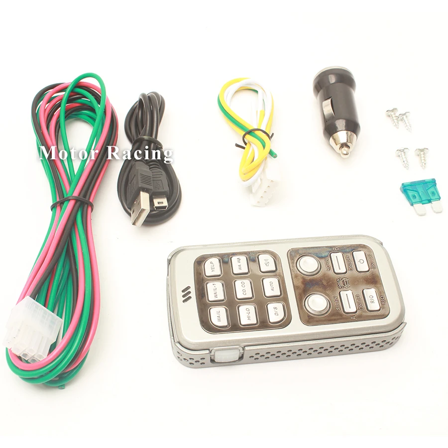 12-ти звуковая универсальная автомобильная сирена 200 Вт 12 В особые голосовые сигналы беспроводное дистанционное управление грузовой автомобиль лодка рог полицейской сирены включена.