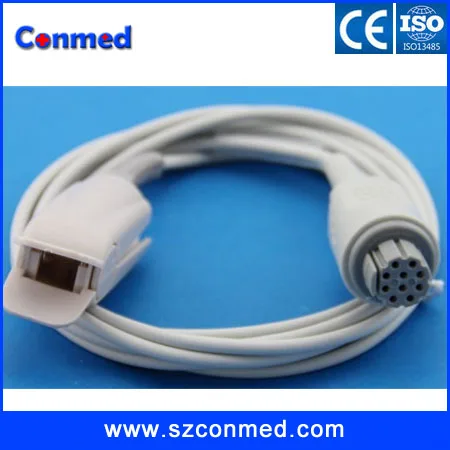 2pcs/lot Compatible New GE-Ohmeda Datex 10pin connector spo2 sensor OXY-F4-N Silicon Soft Tip Oximeter 3M AS/3 CS/3 |