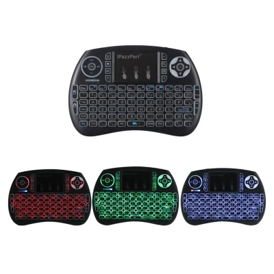 IPazzPort Mini 2 4G Беспроводная клавиатура QWERTY портативная воздушная Мышь тачпад с