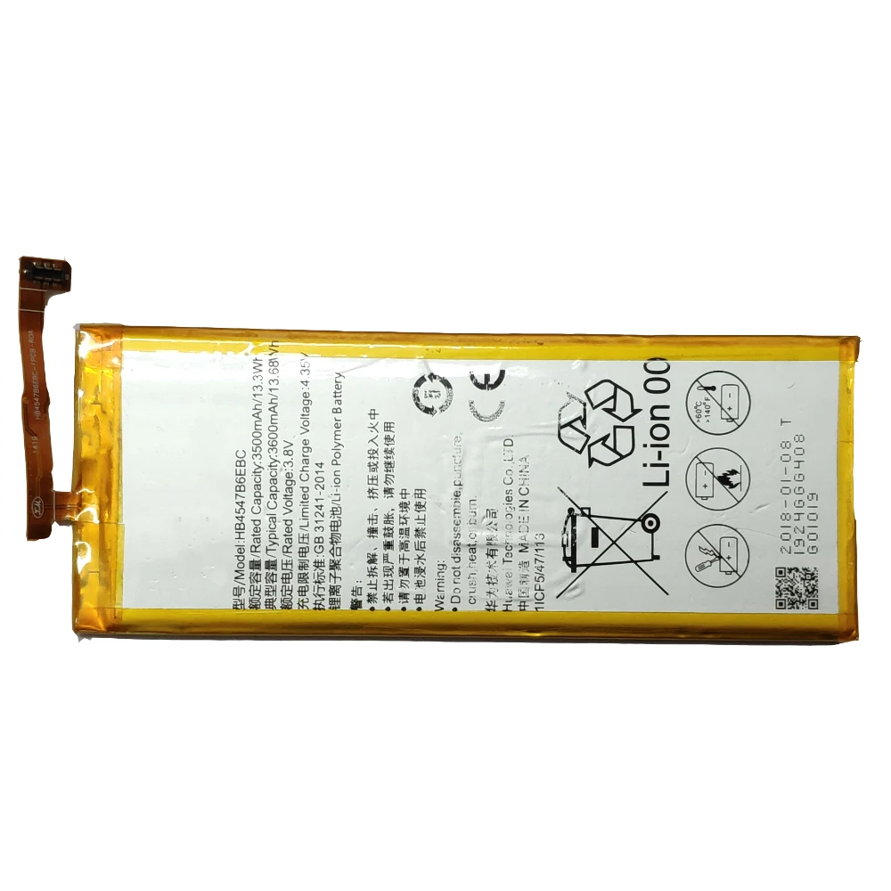 HB4547B6EBC запасная батарея для телефона Huawei Honor 6 Plus PE-TL10 PE-TL20 PE-CL00 3500mAh 3 8 V | Мобильные