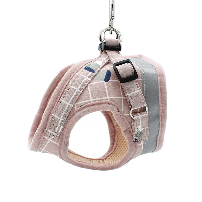 Светоотражающая шлейка для собак Воздухопроницаемый регулируемый поводок в