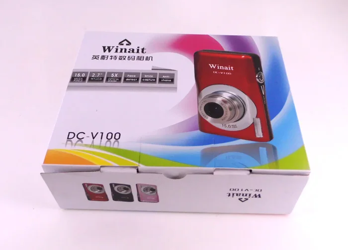 Хорошая продажа 5x оптический зум 15mp цифровая компактная камера DC V100