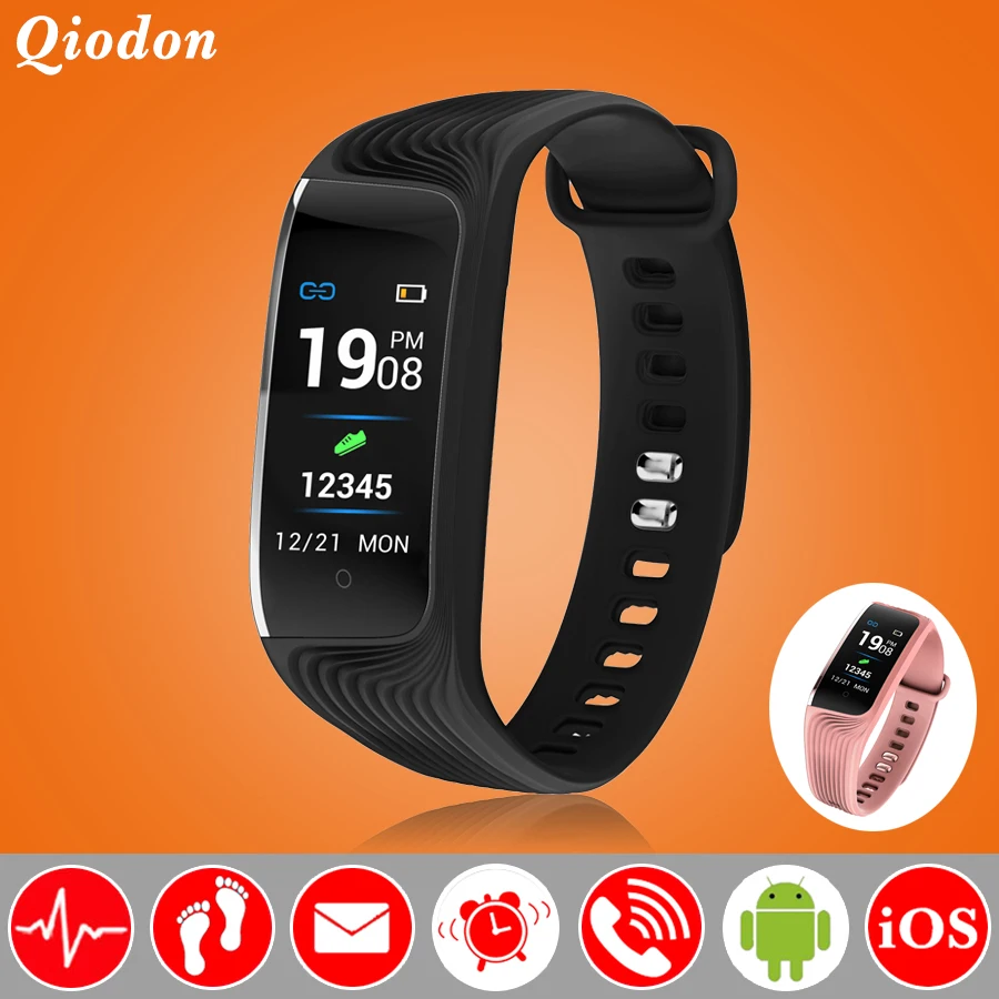 Heart Rate Monitor Bluetooth Connectivity Smart Watch Clock Color Screen Remote Camera Smartwatch For Android iOS Waterproof | Электроника