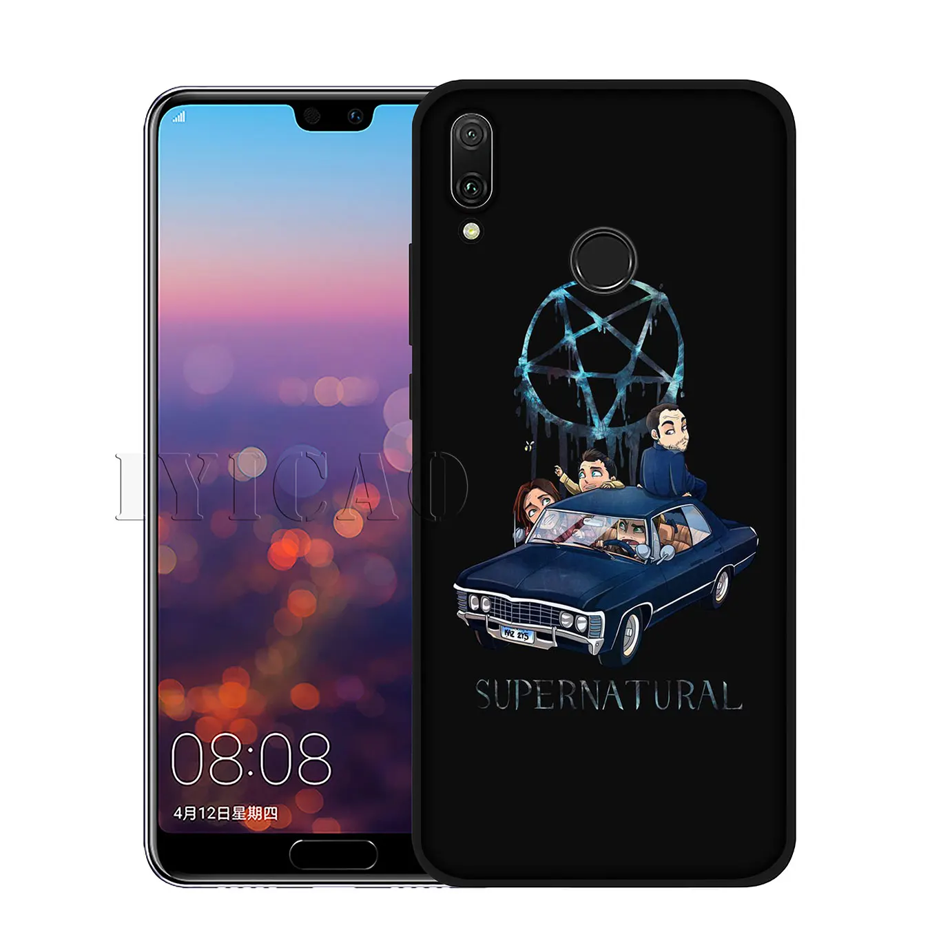1 Мягкий чехол IYICAO для huawei P20 Pro P10 P8 P9 P30 Lite Mini P Smart - Цвет: 1