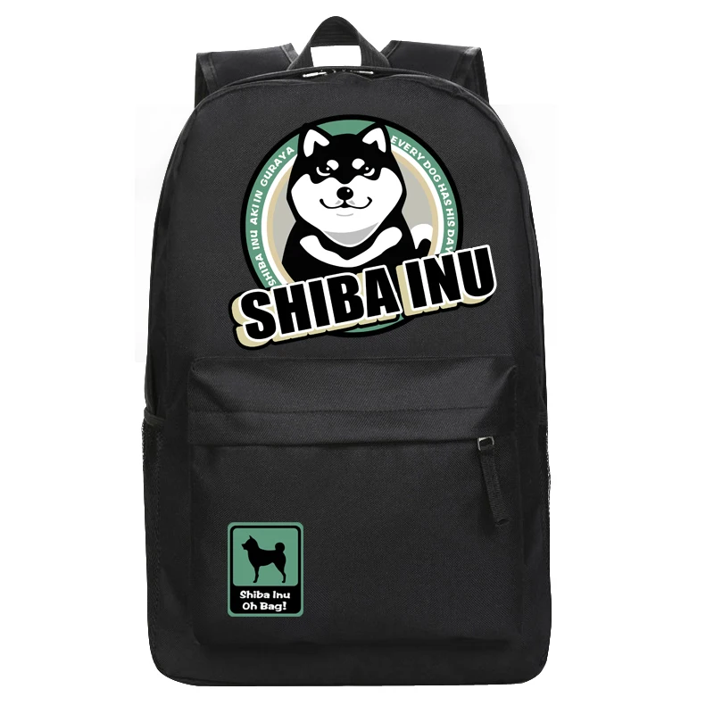 Рюкзак Harajuku Hello Shiba Inu Doge нейлоновый школьный ранец рюкзак для подростков 15 дюймов