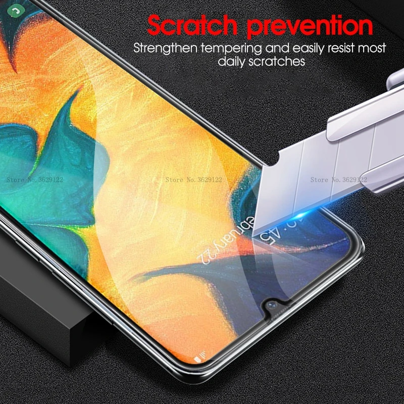 9D 9H полное покрытие закаленное стекло для Samsung Galaxy A70 A30 A50 A40 M20 A60 A80 A90 M10 M30 A52 A72 A32 A51