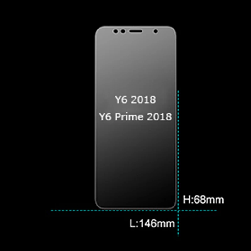 Y6 2018 Закаленное стекло для huawei Y5 Y6 Y7 Y9 Prime защита экрана Защитное стекло для huawei Y5 Y6 Y7 Pro стекло - Цвет: Y6 2018