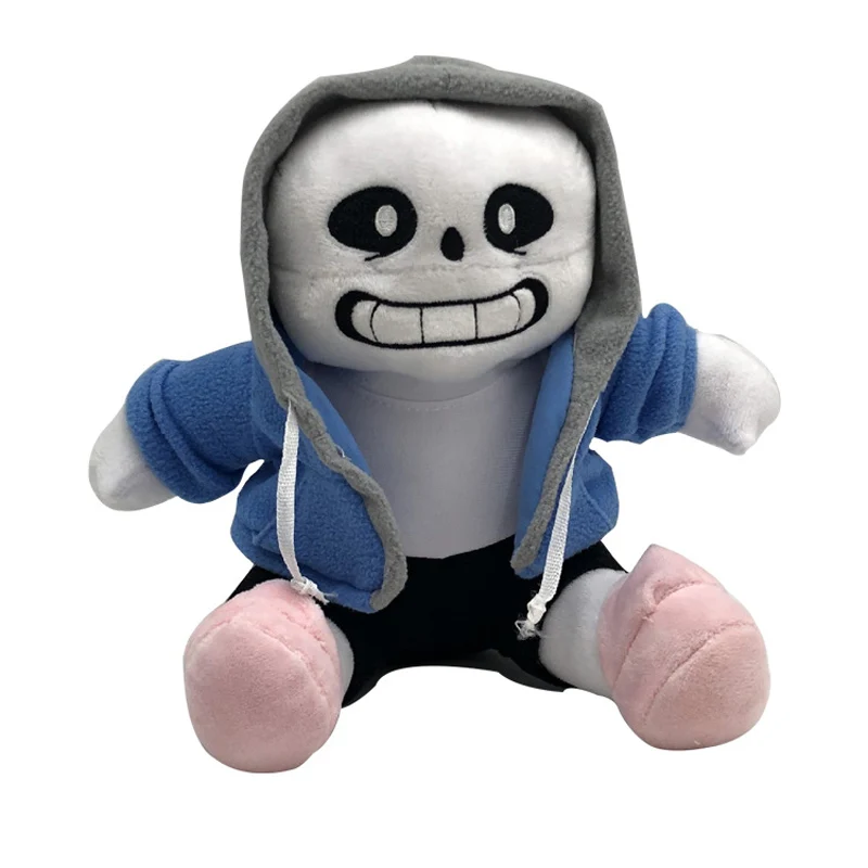 Фото Мягкие плюшевые игрушки Undertale, Санс и папирус из сказок подземелья, 22-28 см, 1 шт. №2