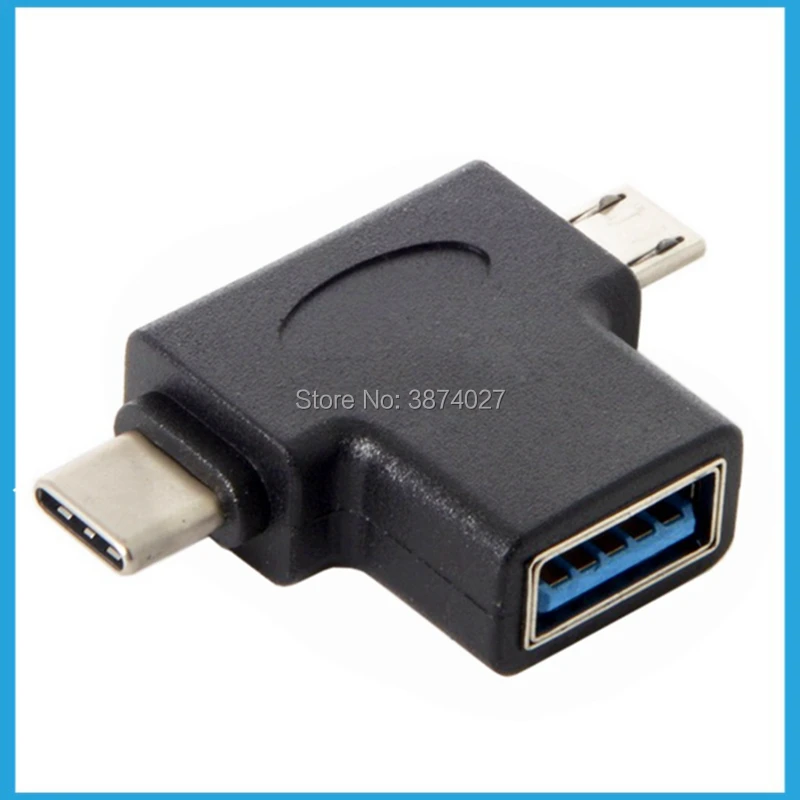 Адаптер 2 в 1 USB 3 0 к Type C Micro OTG конвертер для Oneplus 5t 6 Xiaomi Mix 2s Samsung S9 + адаптеры
