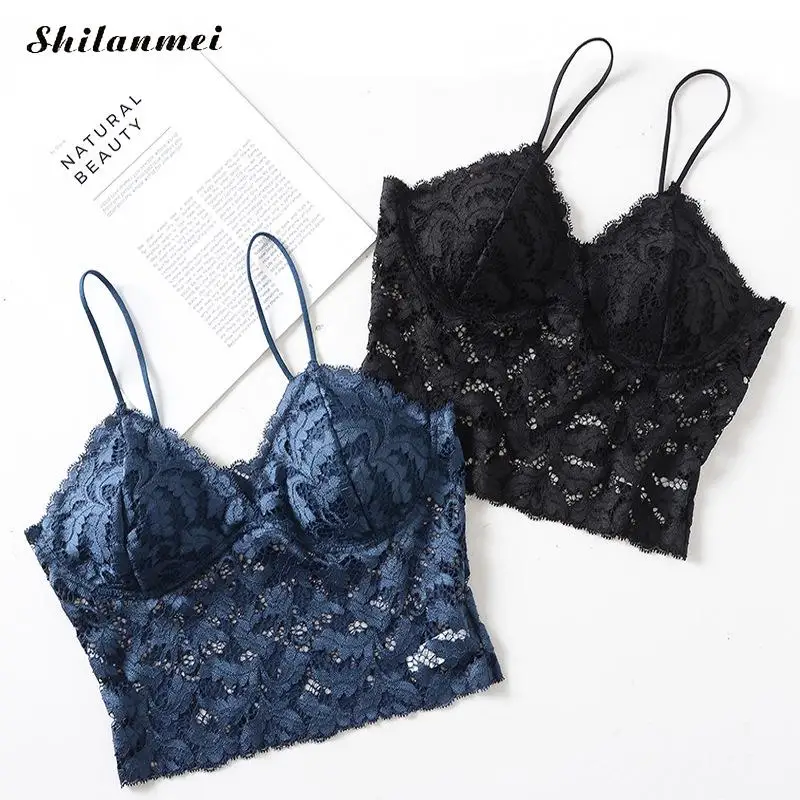 Женские Ажурные кружевные сетчатые летние майки топы мягкие съемные с v-образным