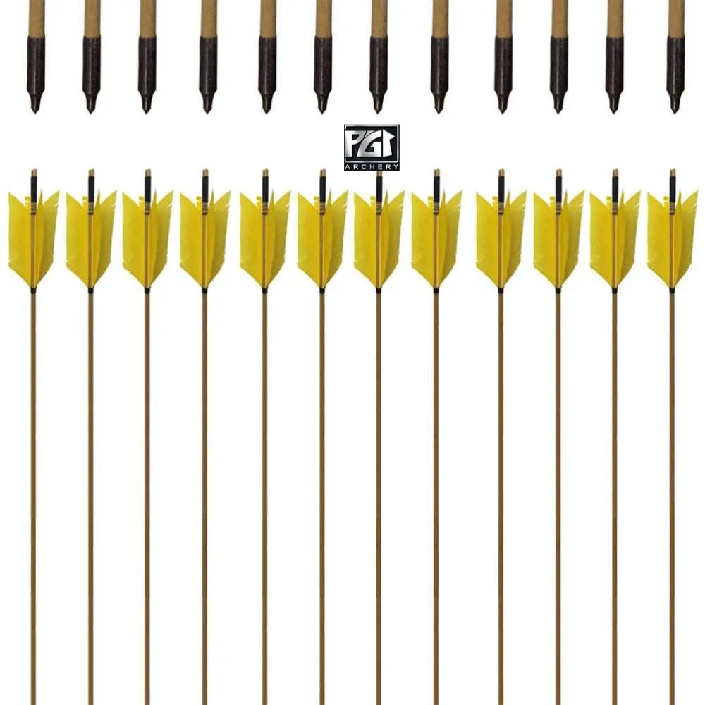 PG1ARCHERY стрельба из лука желтый мишень гриппа стрелки традиционными деревянными