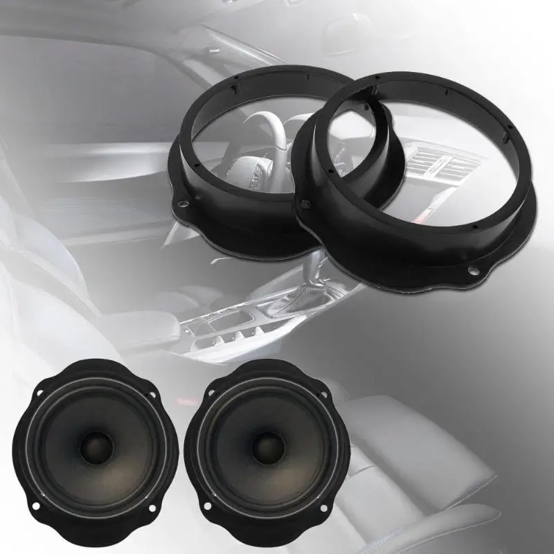 

2pcs 6.5in Car Front Door Speaker Spacer Ring Adapter Plates for Ford Focus Car Styling Mount Adapter Plate Brackets Stand