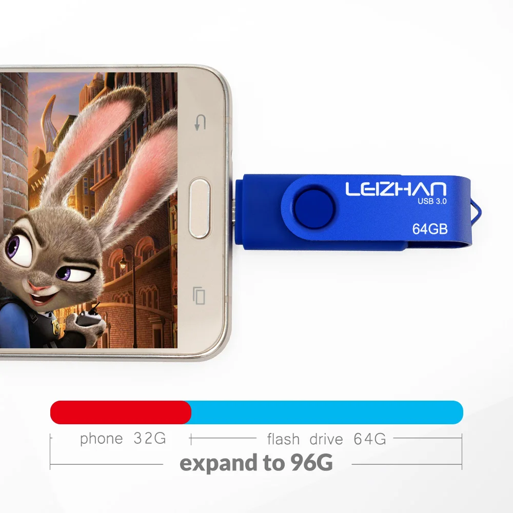 Высокая скорость cle usb 3 0 OTG 64 ГБ флеш накопитель USB 128 Гб Внешняя память Stick 32 16 Micro