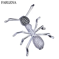farlena jewelry unique ant brooch inlay with aaa zircon fashion cz crystal insect brooches for women