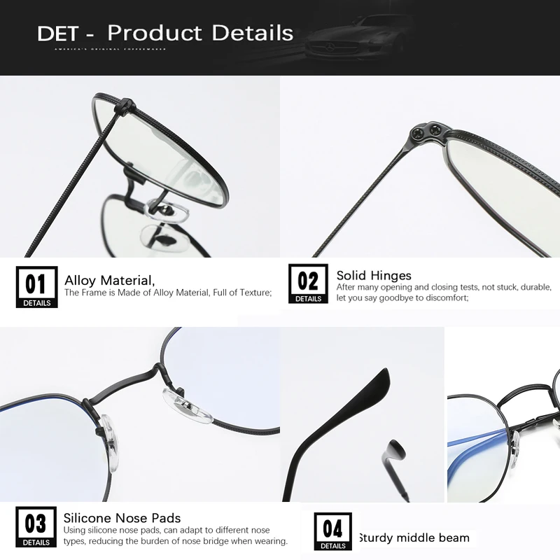 Светофильтр для компьютера очки блокирования УФ анти-синий свет круглый глаз