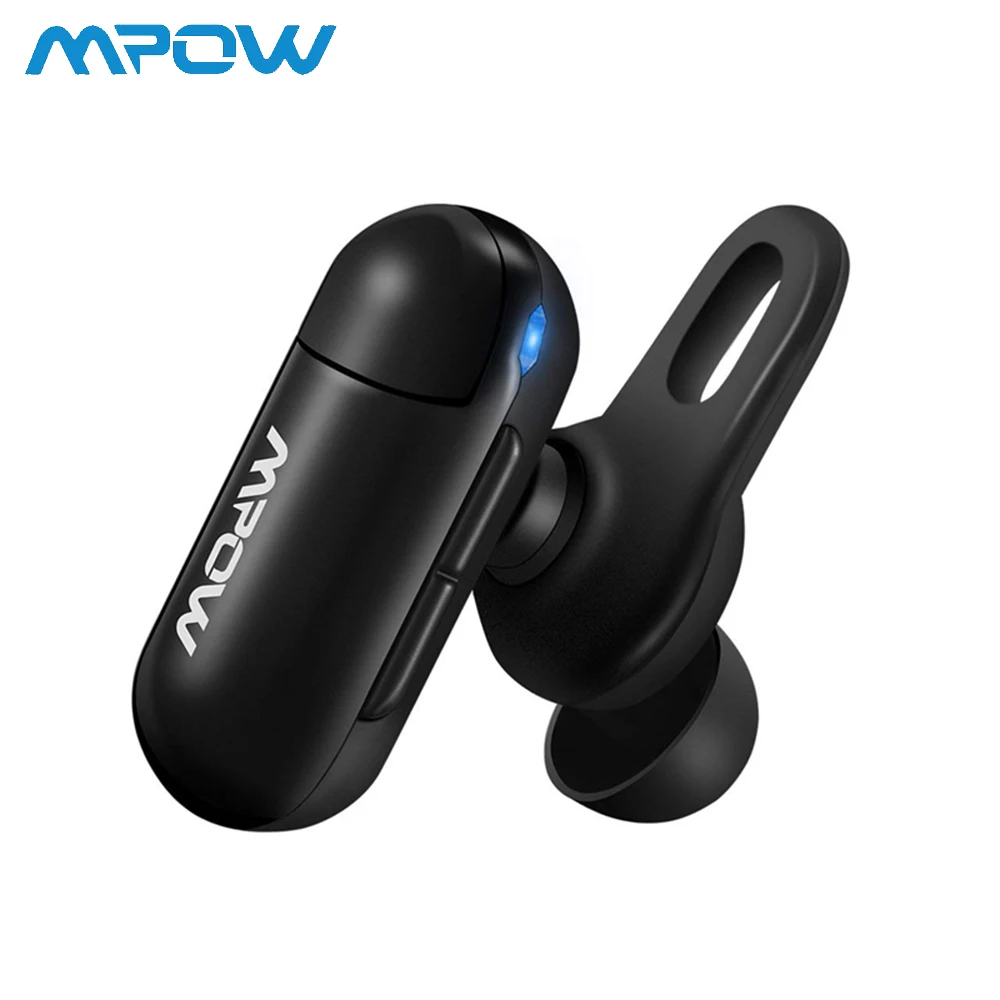 Невидимый Mpow EM11 Bluetooth наушники V4.1 Беспроводной гарнитура с микрофоном громкой связи Bluetooth гарнитура для Беспроводной наушники с чипом CSR 6 часов непрерывной работы