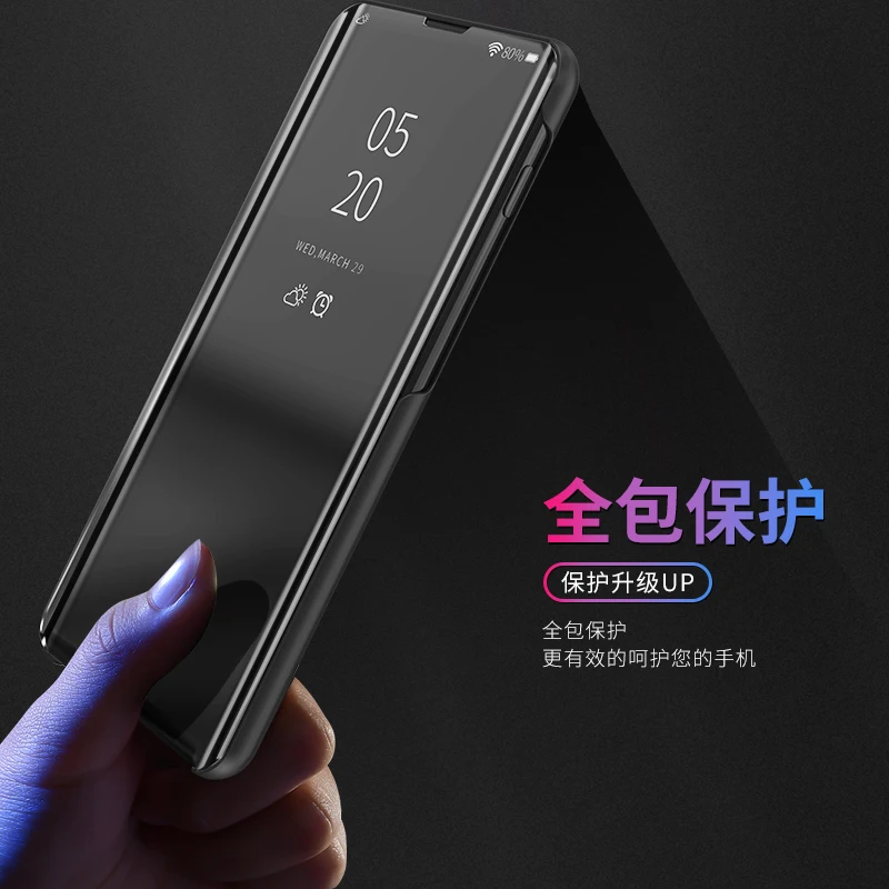 Роскошный чехол книжка с зеркальным покрытием для Xiaomi Redmi 7/Y3 телефона 6 26
