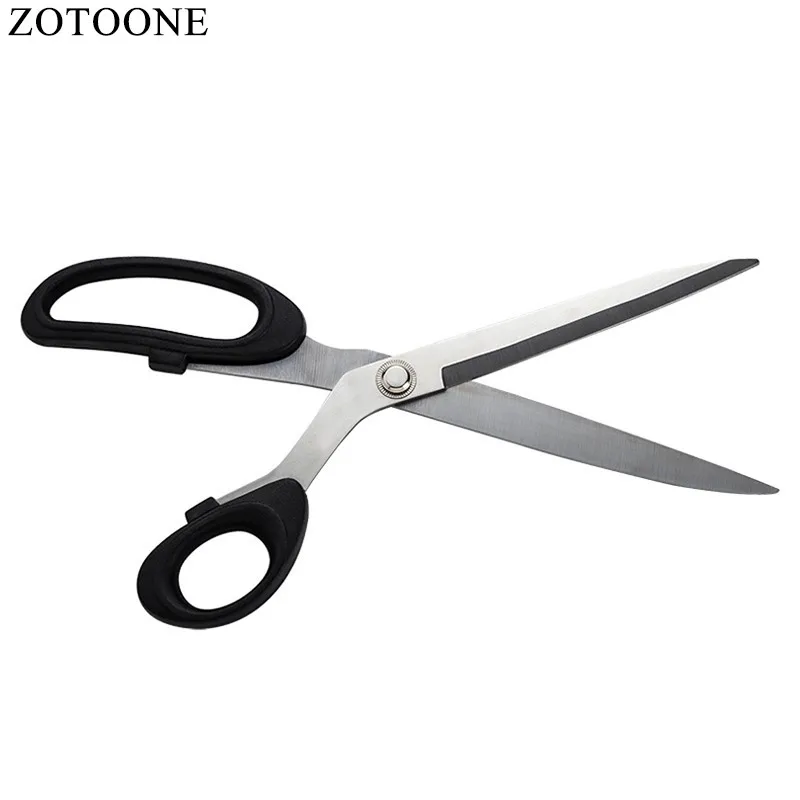 

ZOTOONE Scissors For Fabric 10inch Tailor's Scissors Stainless Steel Scissor Sewing Tool Clothing High-end Black Tijeras Costura