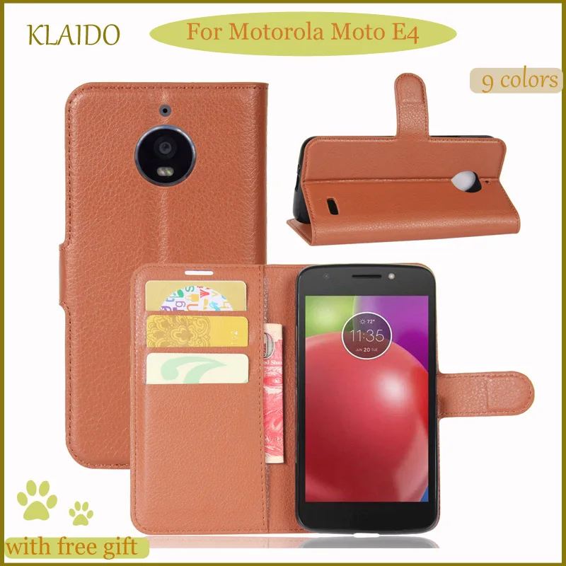 Кожаный чехол для Motorola Moto E4 флип телефон мешок кошелек В виде ракушки подставка