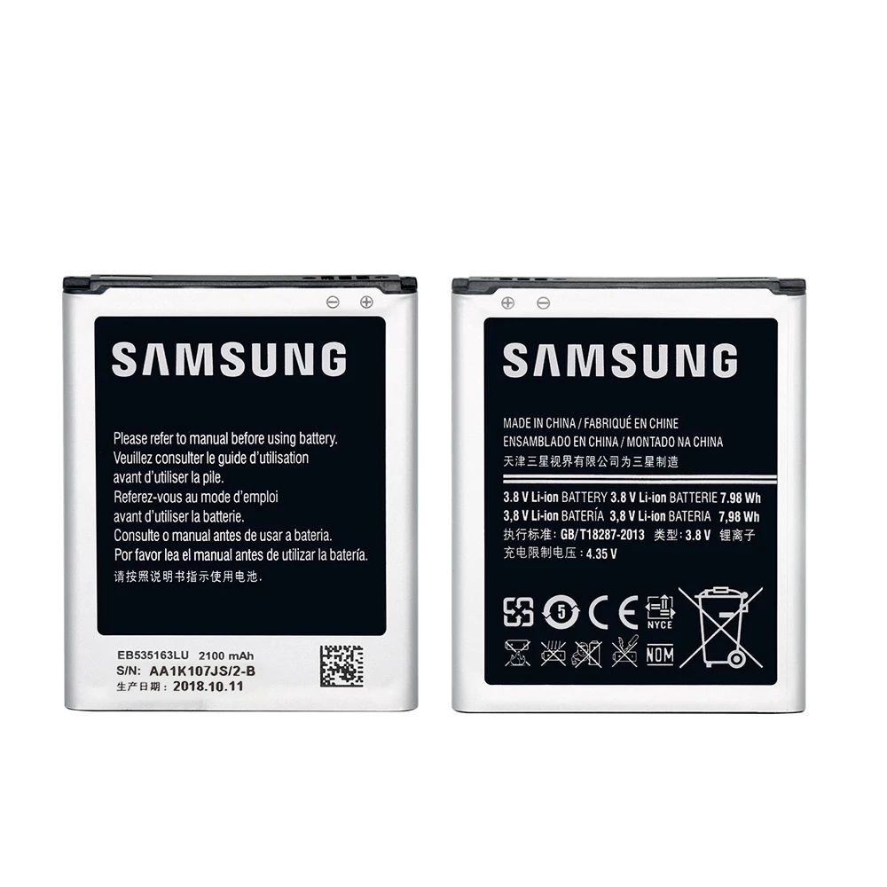 20 шт. батарея EB535163LU для Samsung Galaxy Grand DUOS I9080 I9082 I879 I9118 Neo + i9168 i9060 оригинальная оптовая