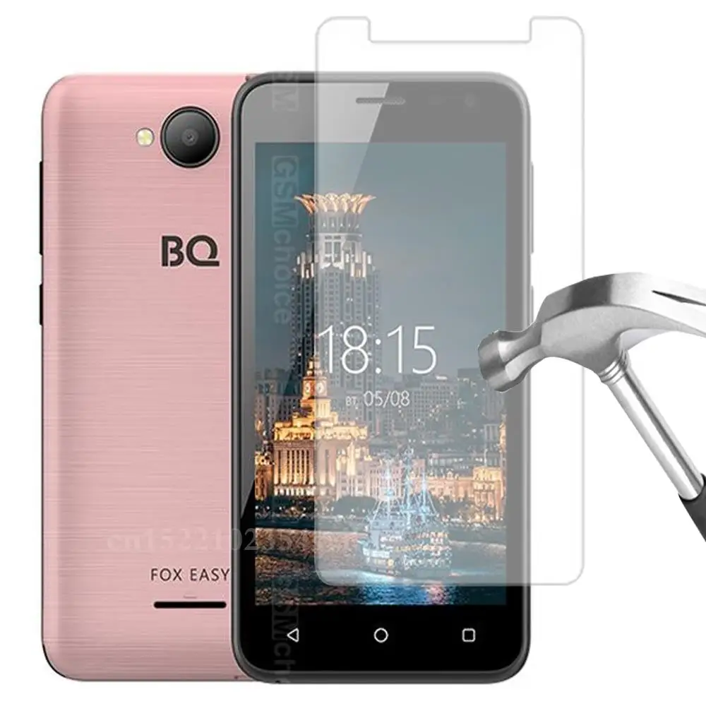 Закаленное стекло 9H для смартфона BQ 4501G Fox легкое Взрывозащищенная защитная